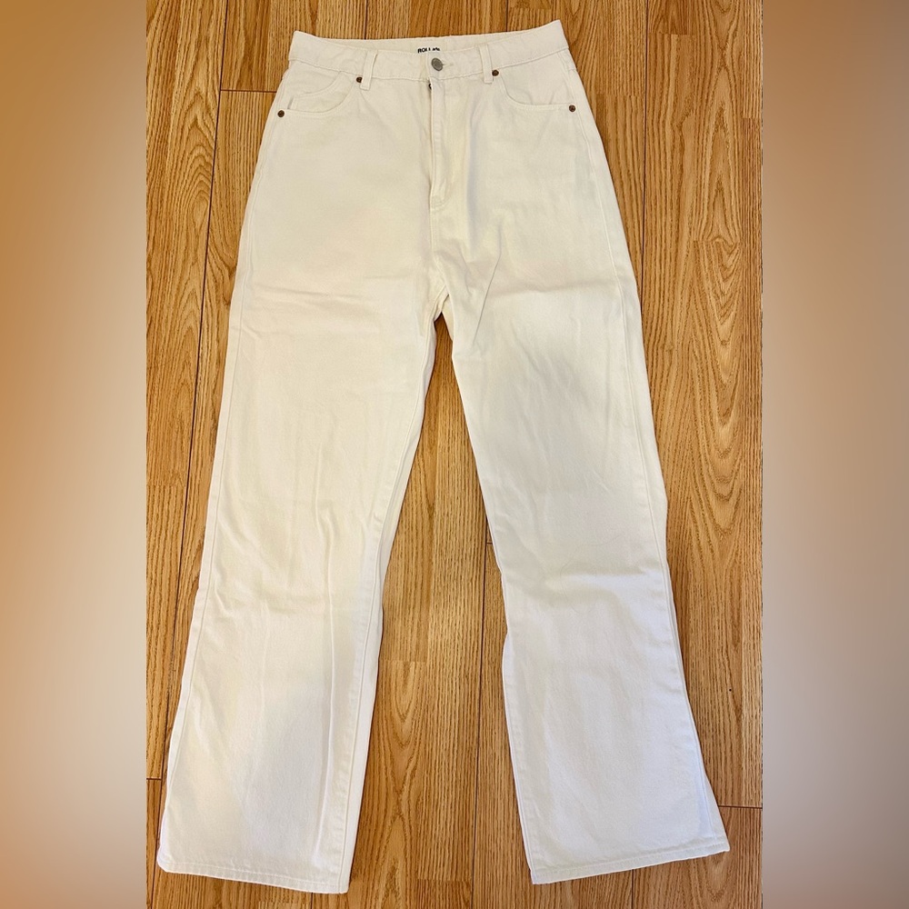 Rolla's Cream High-Waisted Pants